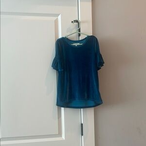 Blue Velvet Women's Top